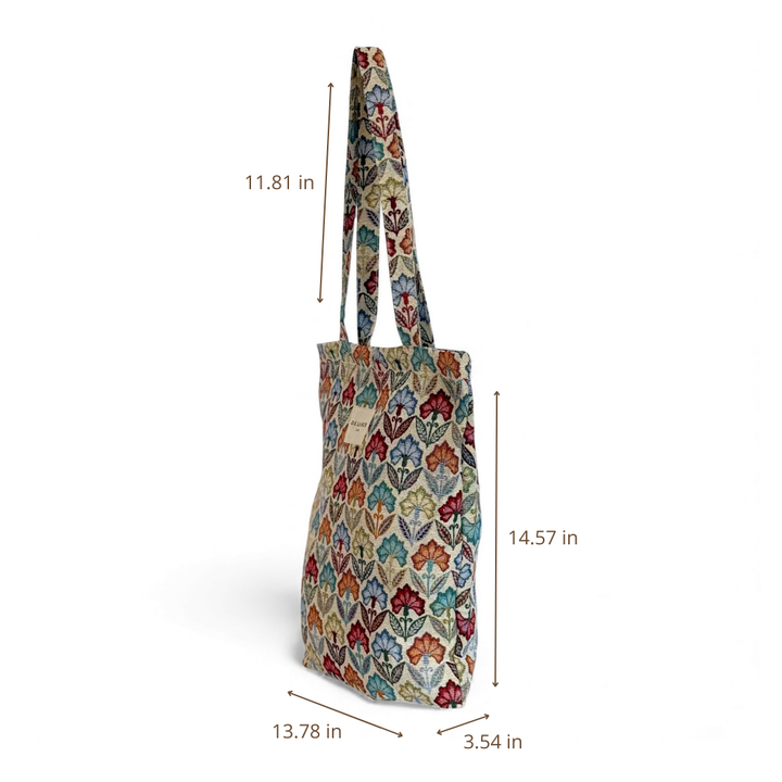 Medium Zippered Bag Flora