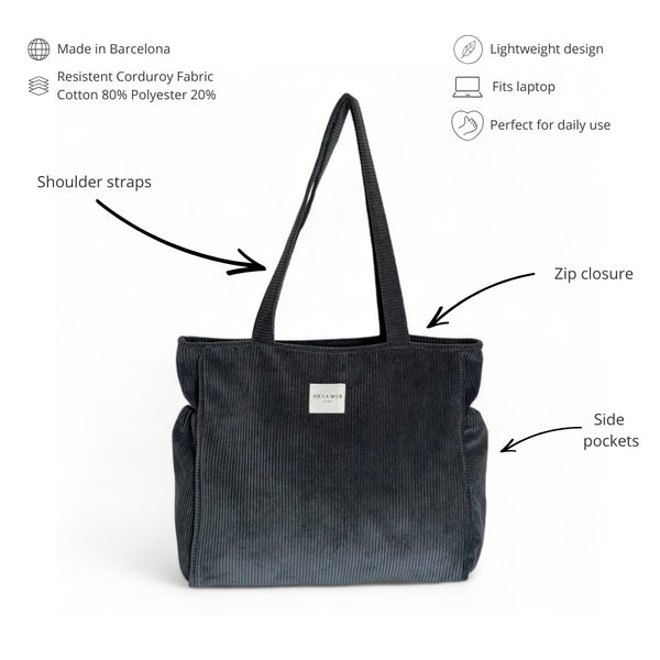 Zippered Tote Bag Boni