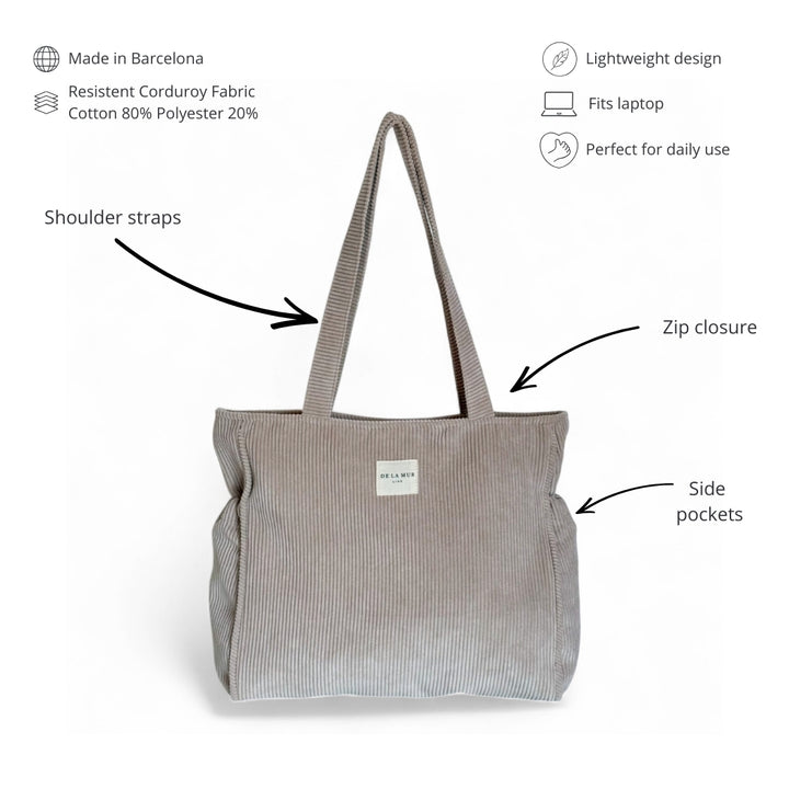 Zippered Tote Bag Tofe