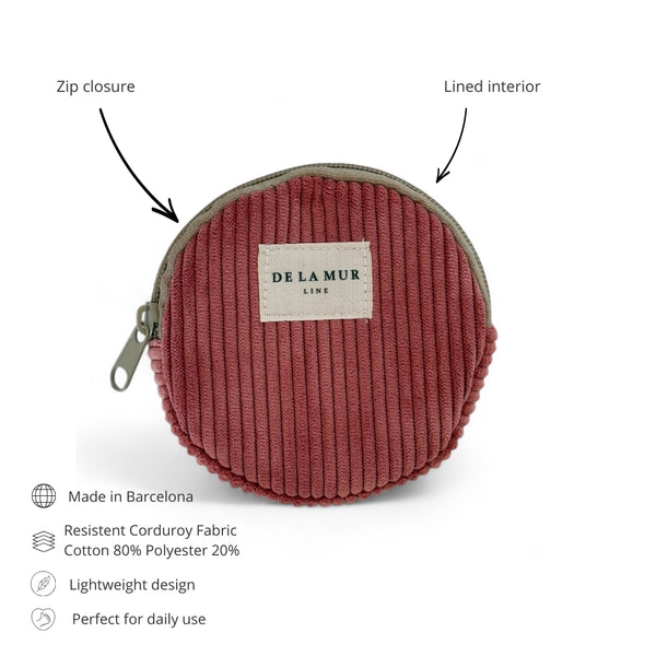 Sac à main rond corail
