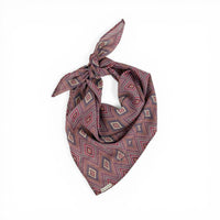 Geometric Chiffon Square Scarf – Pink & Lilac (Nana)