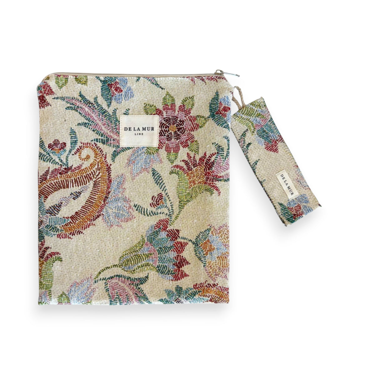 Floral Jacquard Book Cover With Matching Bookmark – Multicolor (Color)