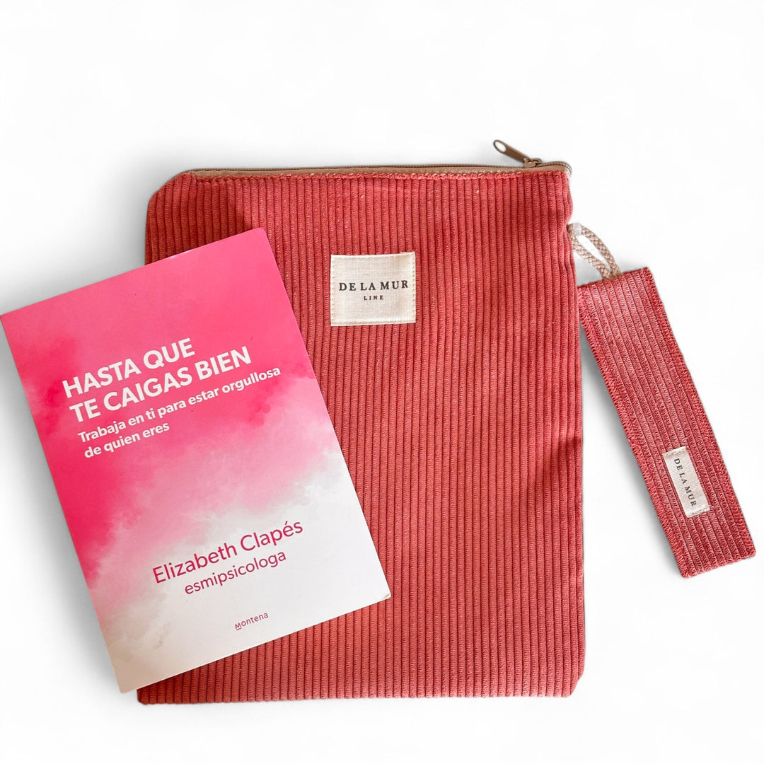 Couverture de livre corail + livre cadeau Stitch