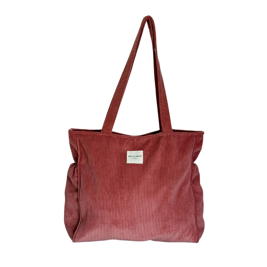 Zippered Tote Bag Coral