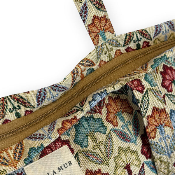 Large Zippered Bag Flora