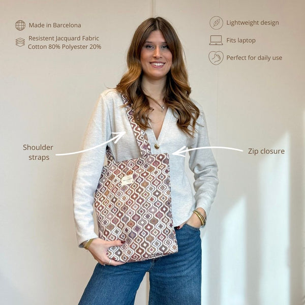 Medium Zippered Bag Onda