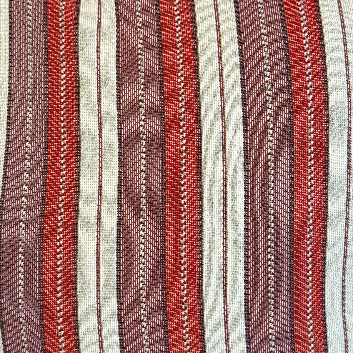 Striped Jacquard Squared Makeup Bag - Burgundy & Lilac (Make)