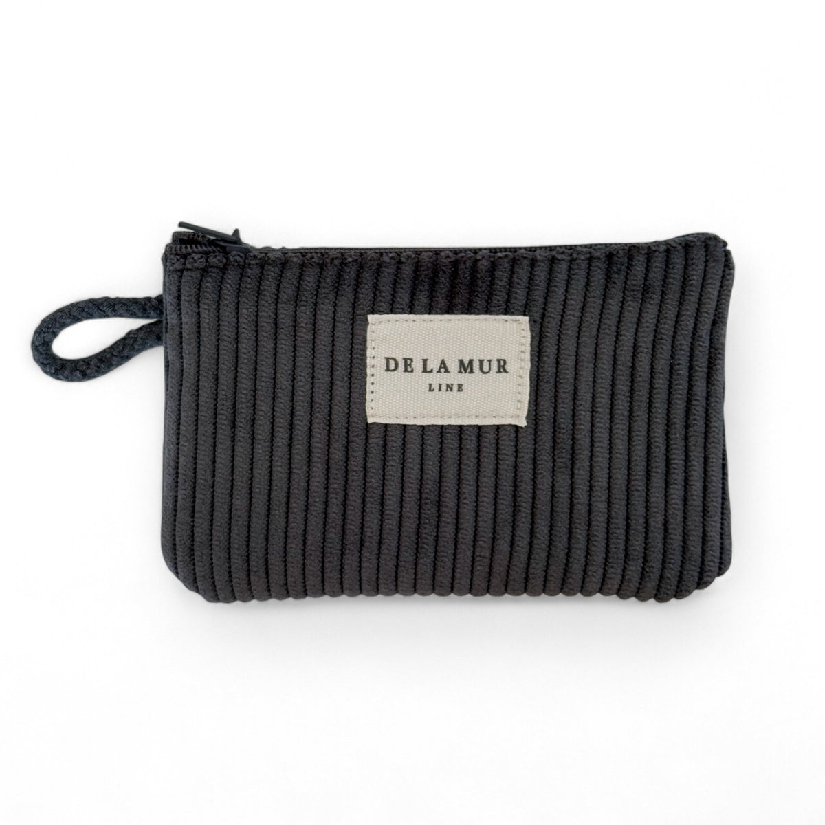 Corduroy Coin Purse – Charcoal Gray (Boni)