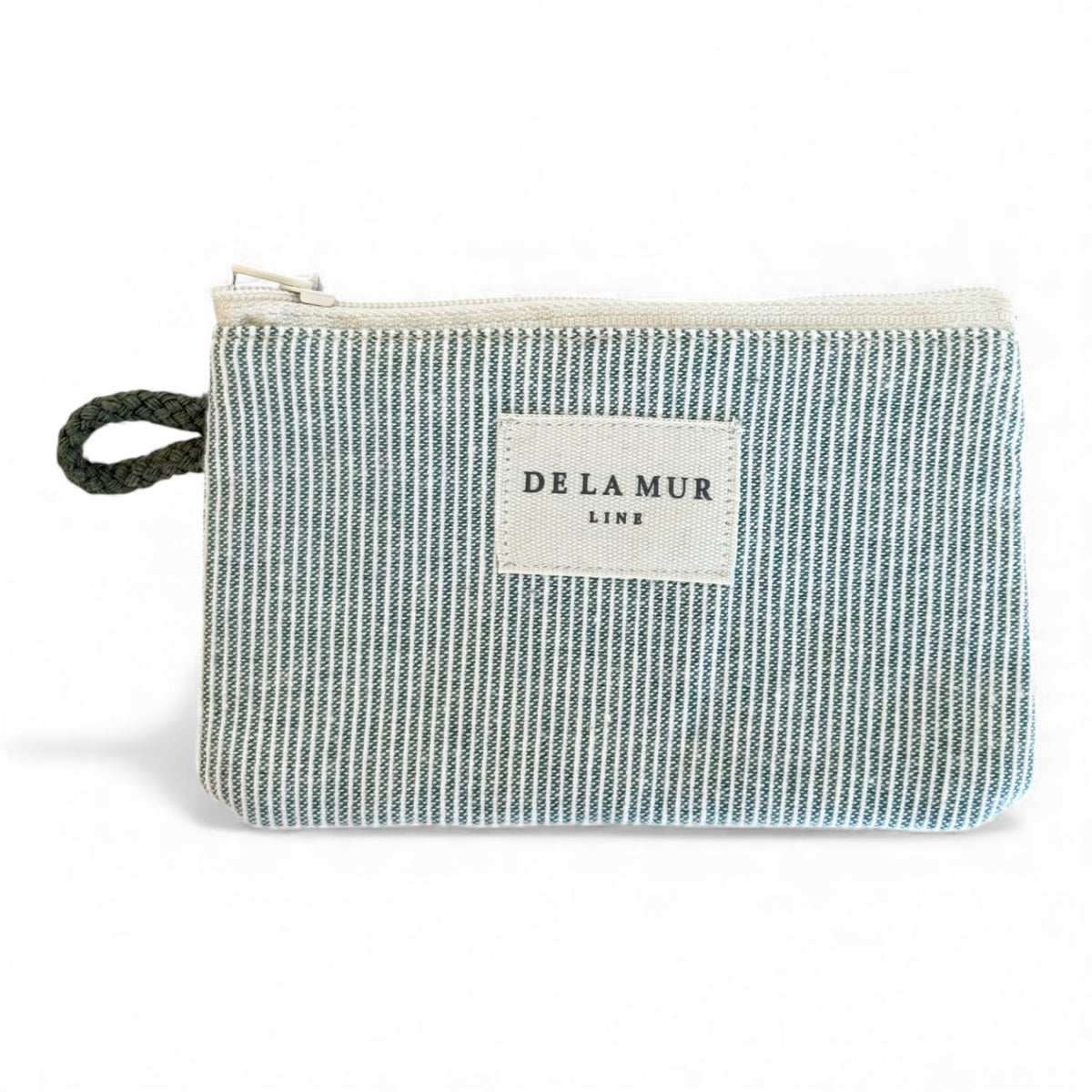 Striped Coin Purse – Light Green & Green (Teo)