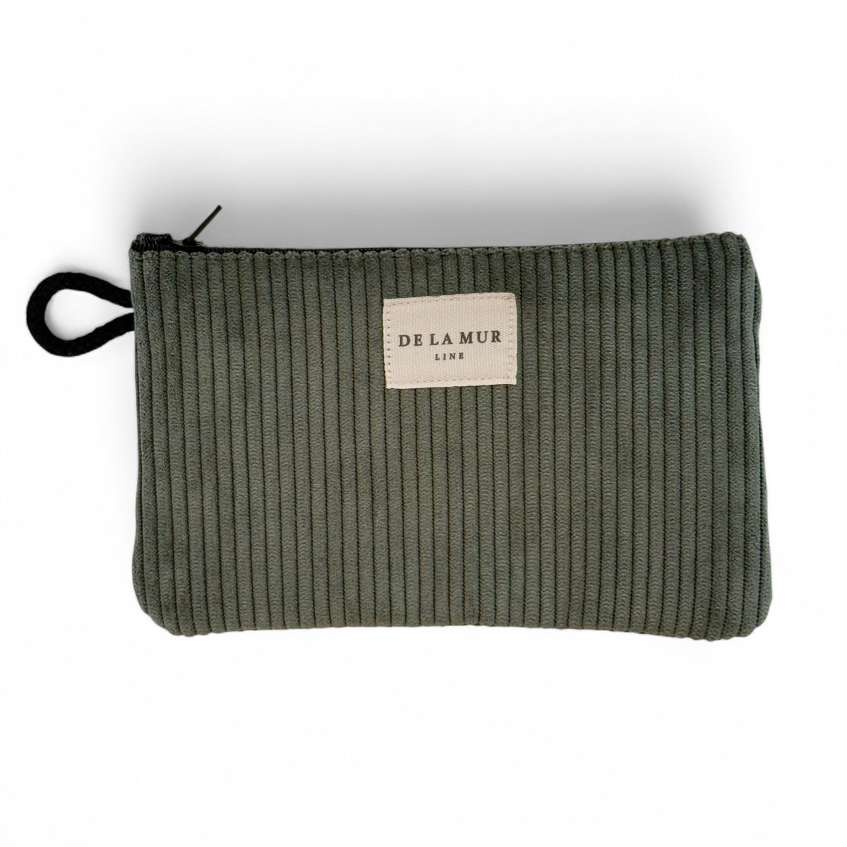 Corduroy Small Makeup Bag / Coin Purse – Olive Green (Tree)