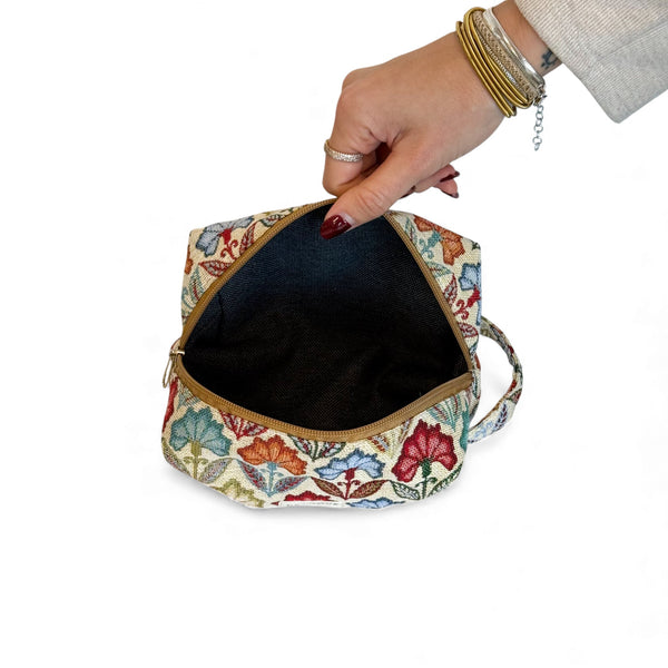 Squared Makeup Bag Flora