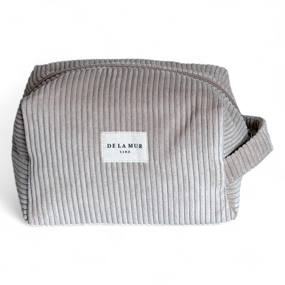 Corduroy Squared Makeup Bag – Taupe (Tofe)