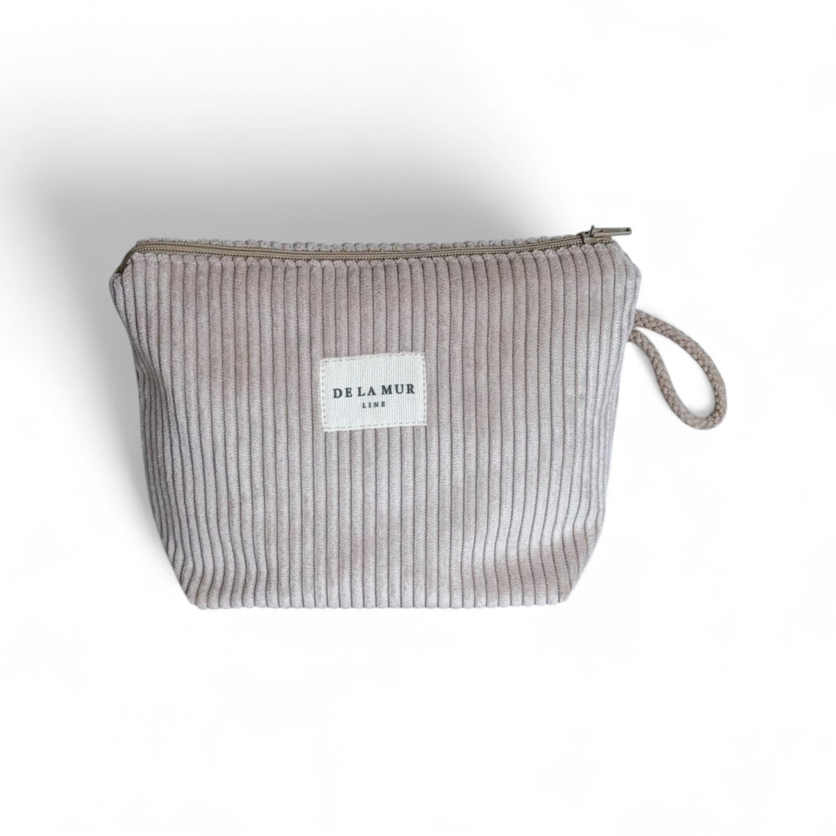 Corduroy Small Makeup Bag – Taupe (Tofe)