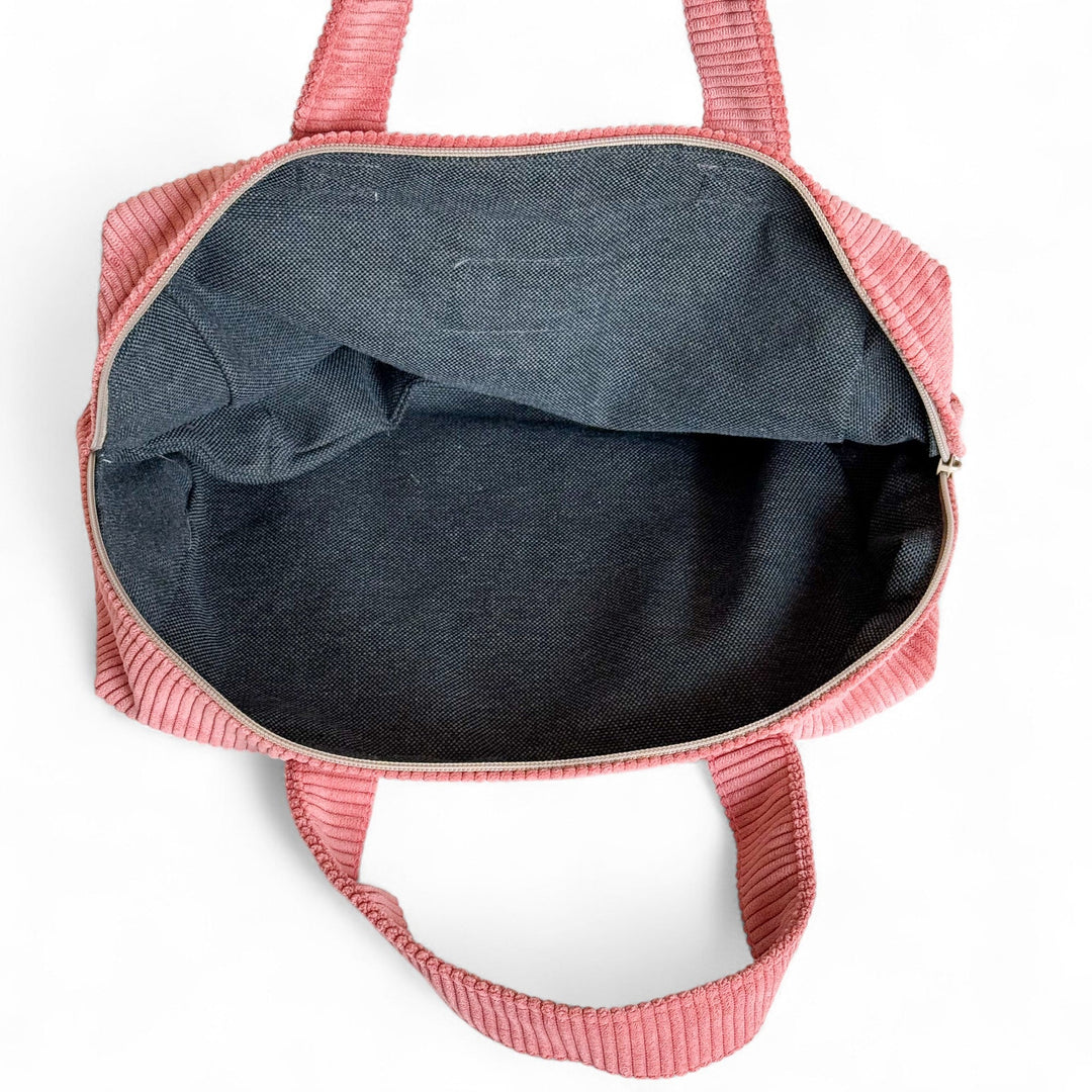 Trousse de toilette extra large avec poignées corail