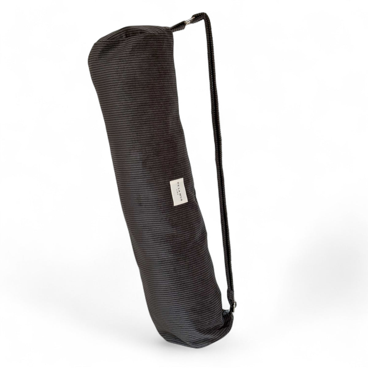 Corduroy Yoga Mat Bag – Charcoal Gray (Boni)